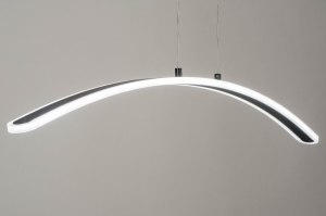Pendelleuchte 73566 Sale modern Aluminium gebuerstetes Aluminium schwarz matt laenglich