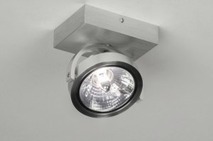spotlight 73572 modern aluminium sanded aluminium aluminum round rectangular