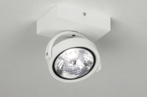 Spot 73575 modern Aluminium weiss matt rund rechteckig