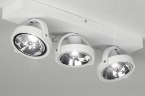 Spot 73577 modern Aluminium weiss matt rund rechteckig