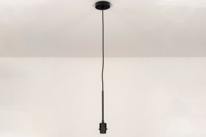 hanglamp 73667 metaal zwart mat rond