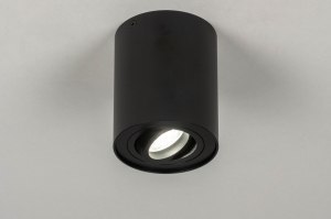 Spot 73721 modern Aluminium schwarz matt rund