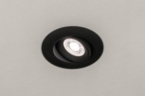 Einbauspot 73900 Design modern Aluminium schwarz matt rund