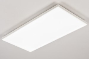 plafondlamp 73914 design modern kunststof metaal wit mat rechthoekig