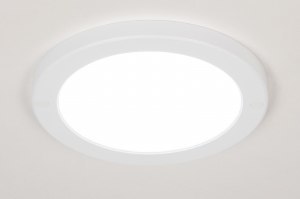 Deckenleuchte 73934 modern Kunststoff weiss matt rund
