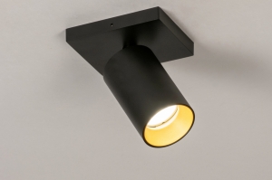 Spot 73999 modern Aluminium Metall schwarz matt Gold Matt Messing rund rechteckig