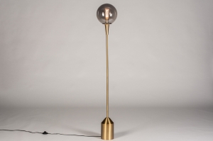 vloerlamp 74127 sale landelijk modern klassiek eigentijds klassiek art deco glas metaal grijs goud messing rond