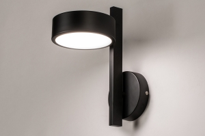 Wandleuchte 74132 modern Metall schwarz matt rund