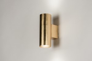 wandlamp 74147 landelijk modern klassiek eigentijds klassiek metaal goud messing rond langwerpig