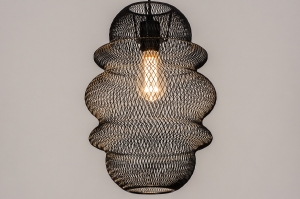 hanglamp 74181 sale industrieel landelijk modern eigentijds klassiek metaal zwart mat rond