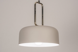 Pendelleuchte 74184 Design laendlich modern Retro zeitgemaess klassisch Messing (farben) Metall Goldfarben Beige Creme Matt Messing (farben) Sand rund