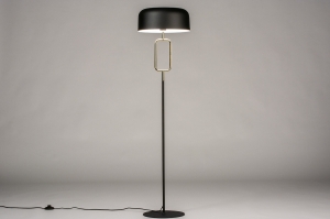 vloerlamp 74187 sale modern eigentijds klassiek messing (kleur) metaal zwart mat goud messing (kleur) rond