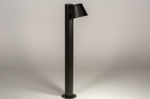 Stehleuchte 74214 Sale Design modern Aluminium Metall schwarz matt rund