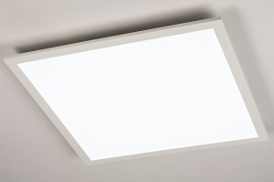 plafondlamp 74234 modern kunststof metaal wit mat vierkant