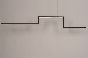 hanglamp 74276 sale design modern aluminium zwart mat langwerpig