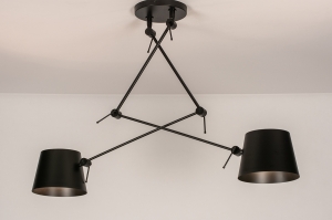 Pendelleuchte 74291 Industrielook modern coole Lampen grob Metall schwarz matt rund