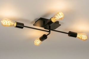 Wandleuchte 73224: Industrielook, Modern, Coole Lampen Grob, Metall