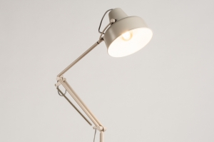 staande lamp 74383 landelijk modern retro metaal grijs zand rond