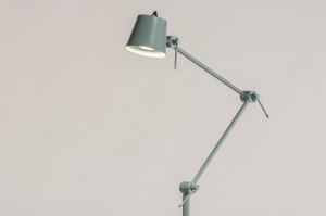 vloerlamp 74448 landelijk modern retro metaal groen rond