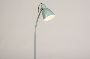 vloerlamp 74464 industrieel landelijk modern retro metaal groen rond