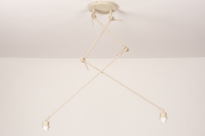 hanglamp 74563 landelijk modern metaal beige zand