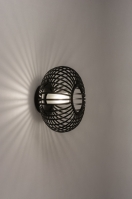 plafondlamp 74569 modern glas wit opaalglas metaal zwart mat rond