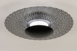 plafondlamp 74662 sale modern eigentijds klassiek metaal zwart mat rond