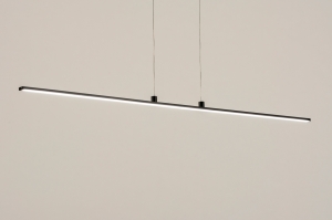 hanglamp 74664 modern aluminium metaal zwart mat langwerpig
