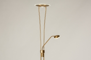 vloerlamp 74733 modern eigentijds klassiek messing metaal goud messing rond