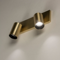 Spot 74770 modern zeitgemaess klassisch Messing gebuerstet Aluminium Metall Gold Matt Messing rund rechteckig