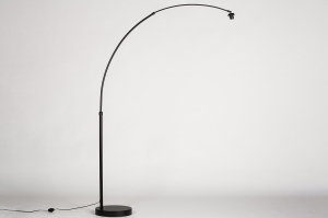 onderdeel 74785 modern metaal zwart mat rond