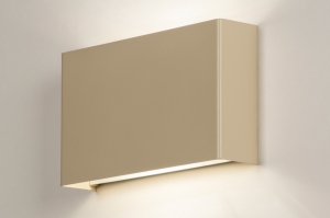 Wandleuchte 74842 modern Metall Beige Sand rechteckig