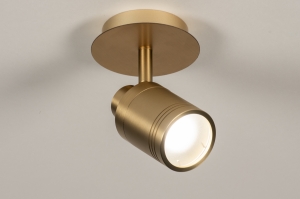 Spot 74847 modern zeitgemaess klassisch Messing gebuerstet Aluminium Metall Gold Matt Messing rund