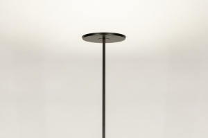 staande lamp 74865 modern metaal zwart mat rond