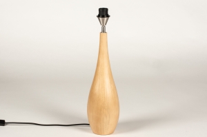 tafellamp 74892 landelijk modern hout licht hout hout naturel rond