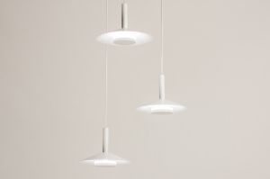 hanglamp 74902 modern metaal wit mat rond