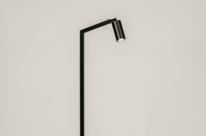 staande lamp 74907 modern metaal zwart mat rond rechthoekig