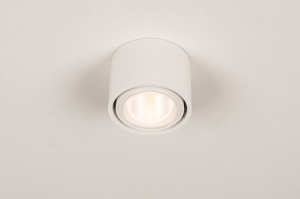 Deckenleuchte 74933 Sale modern Glas klares Glas Aluminium Metall weiss matt rund