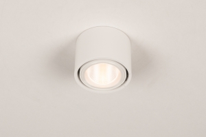 plafondlamp 74933 modern glas helder glas aluminium metaal wit mat rond