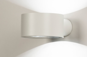 buitenlamp 74954 modern aluminium metaal wit mat rond