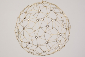 hanglamp 74982 modern eigentijds klassiek messing (kleur) geschuurd metaal goud messing (kleur) rond