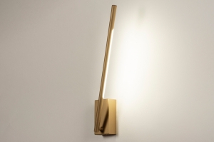 wandlamp 74987 modern aluminium metaal goud langwerpig