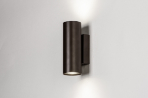 wandlamp 74998 modern retro metaal bruin rond langwerpig