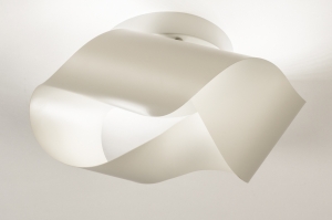 plafondlamp 74999 landelijk modern metaal grijs beige zand rond