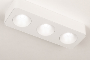 Spot 75054 Sale modern Aluminium Metall weiss matt rechteckig