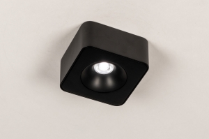 Spot 75055 modern Aluminium Metall schwarz matt viereckig