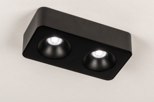 spot 75056 sale modern aluminium metaal zwart mat rechthoekig