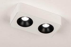 spot 75059 sale modern aluminium metaal zwart wit mat rechthoekig
