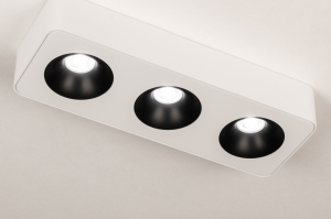 Spot 75060 Sale modern Aluminium Metall schwarz weiss matt rechteckig