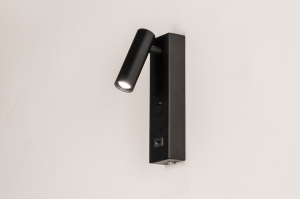 Wandleuchte 75071 modern Metall schwarz matt rechteckig